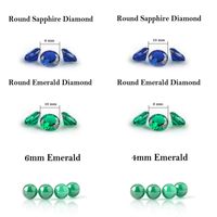 흡연 4mm 6mm 10mm Emerald Terp Pearls Sapphire Dab Beads Quartz Banger Glass Water Bong Oil Rigs 용 다이아몬드 인서트
