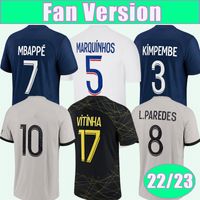 22 23 Mbappe Verratti Mens Soccer Jerseys Kimpembe Sergio Ramos Icardi Home Away 3rd 4th Football Shirt Uniforms