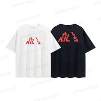 Moda de moda camiseta de manga corta letras de verano logo impreso hip-hop hombres y mujeres camisetas casuales de lujo para hombres diseñador