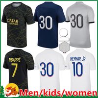 21 22 MESSI soccer jersey MBAPPE KEAN NEYMAR JR SERGIO RAMOS DI MARIA DRAXLER football shirt 2021 2022 Maillots MARQUINHOS VERRATTI women kids kit + men paris
