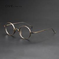 Occhiali da sole cornice telaio di occhiali puri per uomini retrò di occhiali da prescrizione rotonda con occhiali da donna miopia vintage miopia oculare maschio ottico 230208