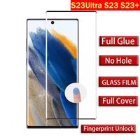 Samsung S23 Ultra S22 S21 Ultra S20 Note20 S10 Plus S8 S9 Note8 Tam Kapak Parmak İzi Kilidi Film