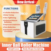 Mikro-Ganzkörpervibrations-Schlankheitstherapie Innerer Rollball 8d Vakuum Endos kleine und große Behandlungsgriffe Tragbare Bauchfett-Gesichtsformungsmaschinen
