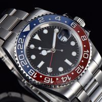 Mens Watches Automatic Mechanical 40mm Pepsi Watch 904L Stai...