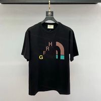 A GF italiana assinou em conjunto camisetas masculinas guia de designers femininas de verão Tops de manga comprida Luxurys Clotar de algodão puro colar de manga curta 3xl 4xl 5xl