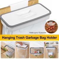 Dish Racks Portable Plastic Garbage Hanging Bag Kitchen Tras...