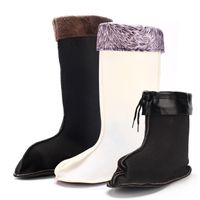 Pièces de chaussures Accessoires Hiver d'hiver Bottes de pluie pour hommes en coton doublé