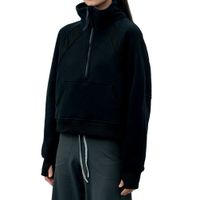 New Stand collar Sport Yoga Jacket half Zipper Coat Women Yo...