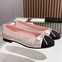 Luxury Desiger REAL Mujeres Casuales Fashion Fashion Genuine Leath Ballet Flats Butterfly Knot Selecter Diseñador zapatos de punta redonda Mujer mocasines Zapatillas Mujer