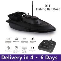 Электрические лодки RC D11 RC Fish Finder Fishing Bait Double Motors 1 5 кг. Загрузка 500 м удаленное управление фиксированной скоростью с 1 батареей 1 светодиодный свет 230211