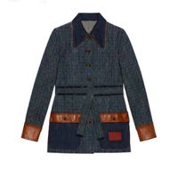 Womens Designer Jackets Denim Woman Coats Double G Autumn Sp...