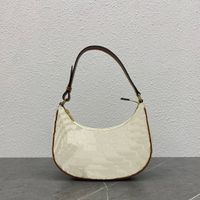 2023 Nouveaux sacs Designer Luxury Canvas Handbag Half Moon Sac Vintage Underarm Sac ￩toile m￪me mod￨le 3112
