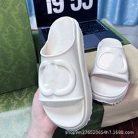 Slippers G Makaron color thick bottom summer new type muffin...