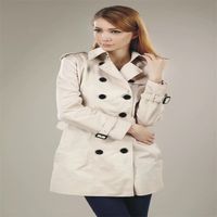 Женская модная бренда ветра, средняя длинная траншевая пальто/высококачественная двойная грудь для S-xxl Temprament Womens Womens