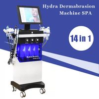 Heiße 14 in 1 Diamant -Mikrodermabrasionsmaschinen Hydro Ultraschall Dermabrasion Gesichtsbetreuungsmaschinen mit warmem kaltem Hammer