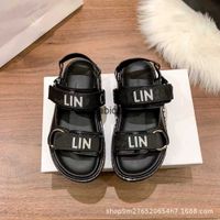 Sandals C Velcro New style thick soled Roman in spring and s...