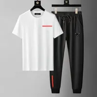 Men' s Tracksuits T shirt set designer tracksuit sportsw...