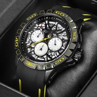 Wallwatches wwwoor 2023 Modeton Men Watch with Silicone Cool Sports Quartz para un reloj creativo impermeable casual