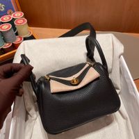 Bolsa de diseñador de 9a H Bolso de hombro de lujo Classic Elegant Women's Hand Bag Original Cowhide Ang 18K Exquisito electroplacas Productos de hardware con caja de regalo