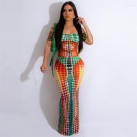 Повседневные платья 3D Body Print Polka Dots Maxi платье 2023 летние женщины Сексуальные слэш -шейные шеи с коротким рукавом Bodycon Long Root Y2k Club Streetwear Club