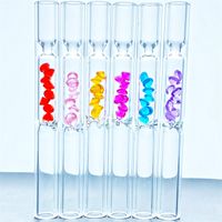 104 mm Nuovo tubo di trapano a colori in vetro Accessori per tubi di aspirazione in vetro honeypuff