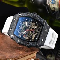 R personalidad Wood Watch Business Carbon Fiber Men relojes Moda creativa de alta gama mesa simple