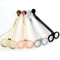 Stainless Scissors Steel Snuffers Candle Wick Trimmer Rose G...