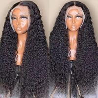Синтетические парики черные новые европейские и американские парики женские африканские африканские маленькие вьющиеся волосы передние кружевные парики химические волокны