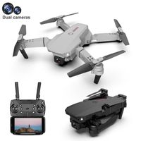 Drones E88Pro RC Drone 4K Professinal مع 1080 بكسل زاوية عريضة الكاميرا HD قابلة للطي قابلة للطي wifi fpv ارتفاع هدية لعبة 230214