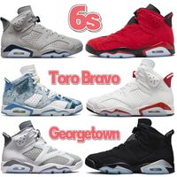 Новый Jumpman 6 6s Retro Basketball Shoes toro Bravo Red Oreo Georgetown Cool Grey Chrom