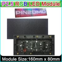 Pantalla LED P2.5 Módulo de pantalla LED de color completo Interior Hub75 160 mm*80 mm 64x32 píxeles SMD RGB P2.5 Matriz de panel LED Compatible con PIN2DMD 230215