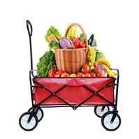 Garden Supplies Folding Wagon Garden Shopping Cart Beach Toy...