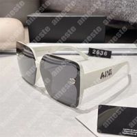 Dise￱adores Gafas de sol Moda Gafas de sol de lujo Resistente a los rayos UV para mujeres Gafas Sol Square Beach Goggle Se￱as con caja