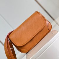 Omuz çantaları hassas nakavt tasarımcısı omuz çantası Buci 24.5cm Gerçek deri çapraz gövde çantası M59386 Kutu YL054