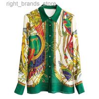Kadınlar bluz gömlekleri pist marka tasarımı lüks artı beden en iyi yaz barok saray vintage gömlek kadınlar baskı uzun kollu bluz kıyafetleri 3L0216v23