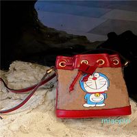 حقائب Doraemon Brand Luxury Designer Women's Barrels Rich Classic Marc Cannes Godying Leather