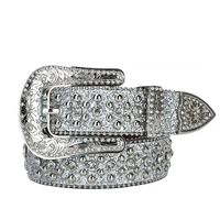 디자이너 BB Simon Belts 남성 여성 여성 반짝이는 다이아몬드 벨트 블랙 블루 흰색 멀티 컬러 블링 라인석과 선물