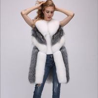 Frauenfell Faux Hjqjljls 2023 Modefotografie Weste Winter Frauen Dicke warme Langmantelinnen weibliche ärmellose Jacke Mantel