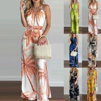 디자이너 여성 점프 슈트 캐주얼 드레스 여름 디지털 인쇄 슬림 핏 점프 수트 섹시 다채로운 짧은 슬리브 바지 S-3XL