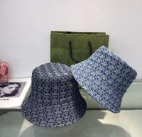 Kobiety wiosna letnie projektant czapki wiadra para wakacyjna podróż sportowy list haft haftowy kapelusz