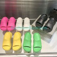 Paris Luxury Slippers Designer Womens Rubber Green Pink Yell...