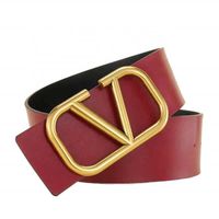 7 cm de large cure de luxe en cuir pour femmes ceintures de mode 7 cm avec boucle glissante en alliage en rouge et noir réversibles