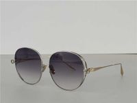 Marca de grife feminino de óculos de sol funky de grandes dimensões formas redondas funky ladies sunglass vintage elegante UV 400 Protecção dourada colorida unissex praia