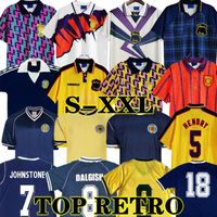 1986 1995 2000 Scotland Retro Soccer Trikots Klassiker 96 98 Weltmeisterschaft Ausrüstung Home Blue McNamara Stachan 1996 1998 89 90 91 92 93 Vintage Football Shirt 78 82