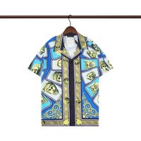 Herren -Casual -Hemd -Hemd -Stil -Sommer -Tops Hawaiian Beach Flower Hemd Kurzarm Dünne Streetwear