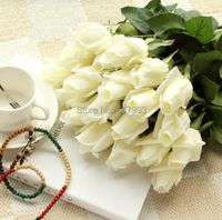 Decorative Flowers & Wreaths Lifelike Real Touch Rose Bud Ar...