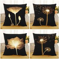 Pillow Factory Direct Polyester Pillowcover Dandelion Home Living Room Decoration Sofa Pillowcase Car Seat Lumbar Cover /Decorative