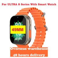 49mm Smart Watch Watch For Apple Watch Ultra 8 Series 1.99 "Screen color Strap Multifuncional Smart Watch Protection Caso