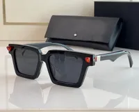 Designer de moda Q2 Mens óculos de sol exclusivos de forma estéreo quadrado de acetato de acetato de rua ao ar livre