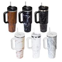 40oz Marbling Tumblers Stainless Steel Tumbler With Leopard ...